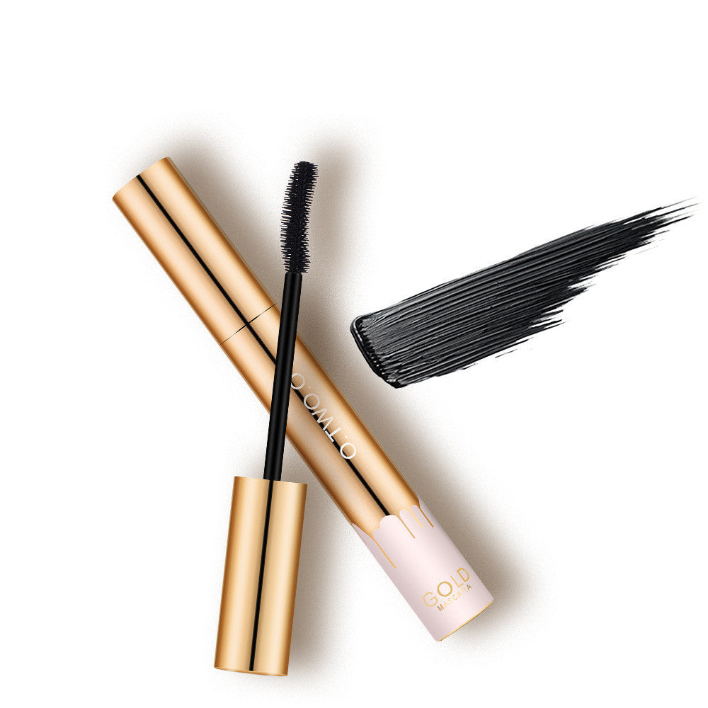 Golden Crescent-shaped Brush Head Waterproof, Sweat-proof And Long-lasting Non-smudge Mascara