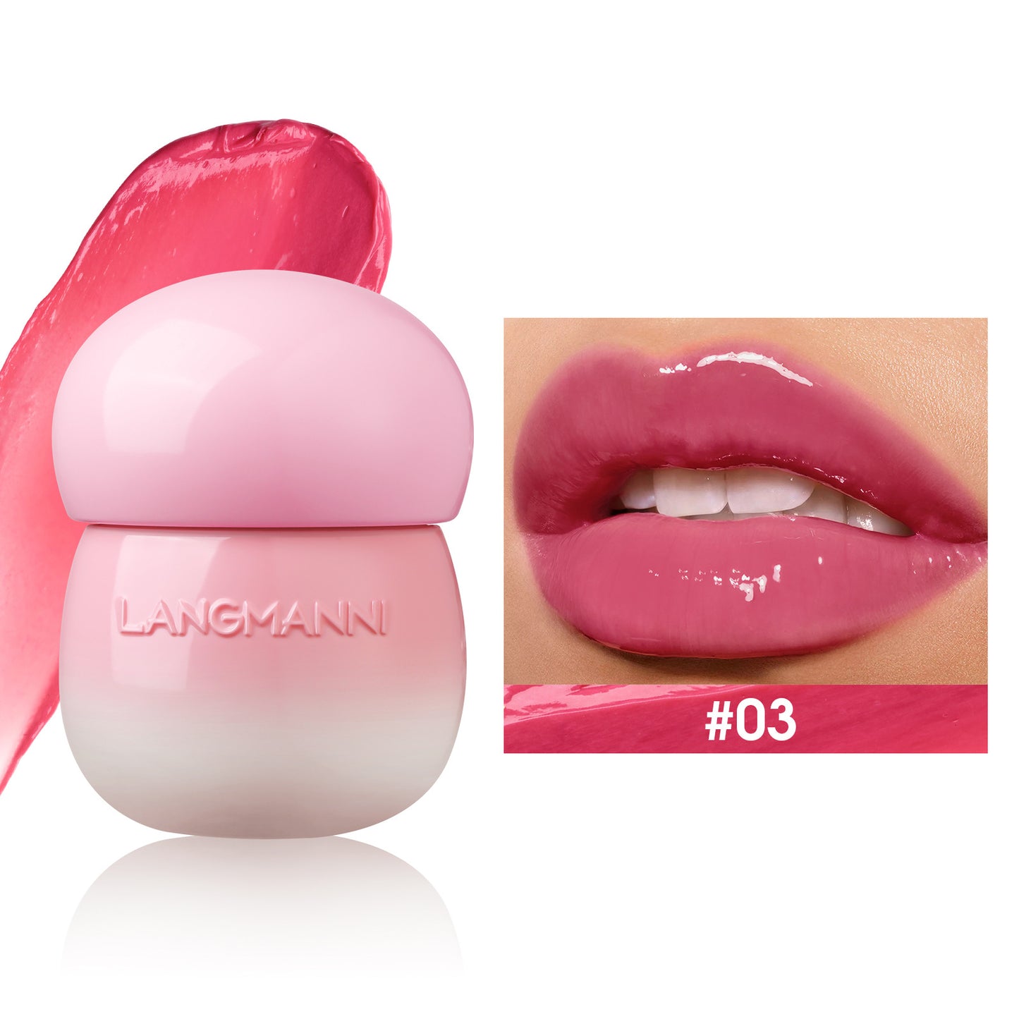 Mushroom Lip Lacquer Moisturizing Lip Gloss Not Oily