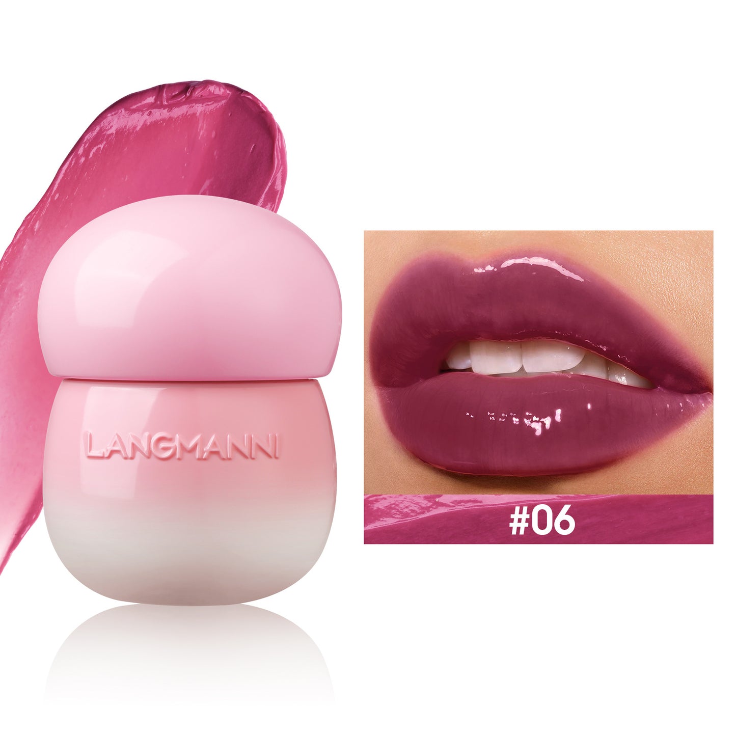 Mushroom Lip Lacquer Moisturizing Lip Gloss Not Oily